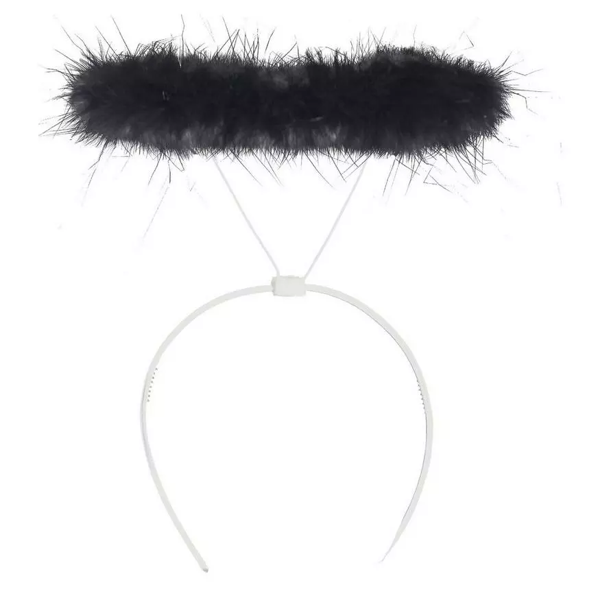 Black Marabou Halo 3 Black Marabou Halo