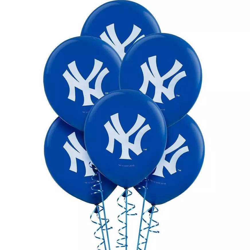 6ct, New York Yankees Balloons 3 6ct, New York Yankees Balloons