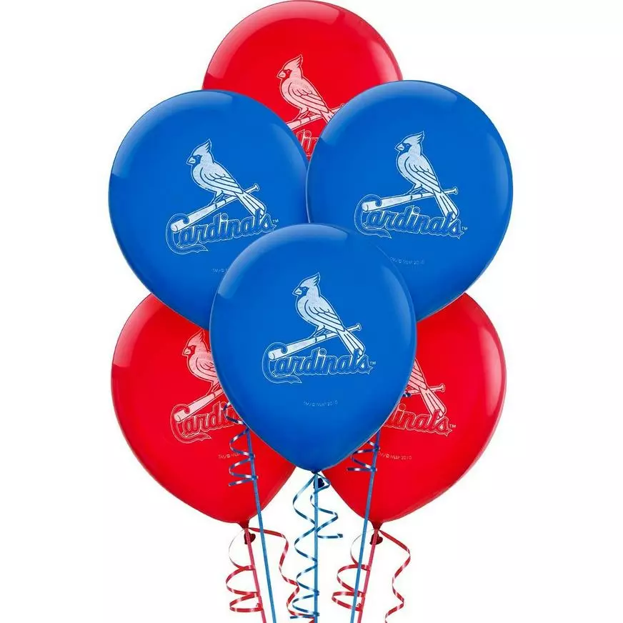6ct, St. Louis Cardinals Balloons 3 6ct, St. Louis Cardinals Balloons