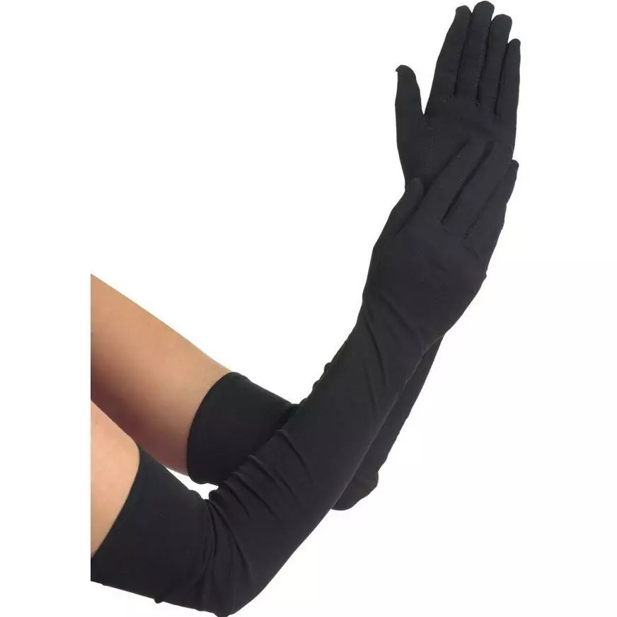 Adult Extra Long Black Gloves 3 Adult Extra Long Black Gloves
