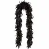 Black With Silver Tinsel Feather Boa 72in 2 Black With Silver Tinsel Feather Boa 72in -Amscan Shop 416429