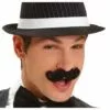 Black Mini Handlebar Moustache 2 Black Mini Handlebar Moustache -Amscan Shop 447432