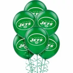 6ct, New York Jets Balloons