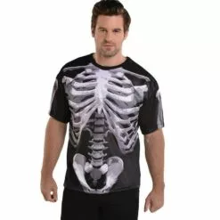 Adult Black & Bone T-Shirt - Skeleton