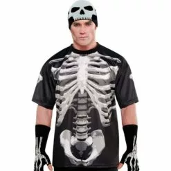 Adult Black & Bone T-Shirt - Skeleton -Amscan Shop 538063 02
