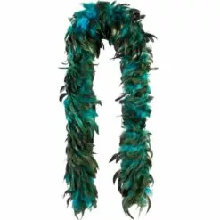 Turquoise Fantasy Feather Boa Deluxe 72in