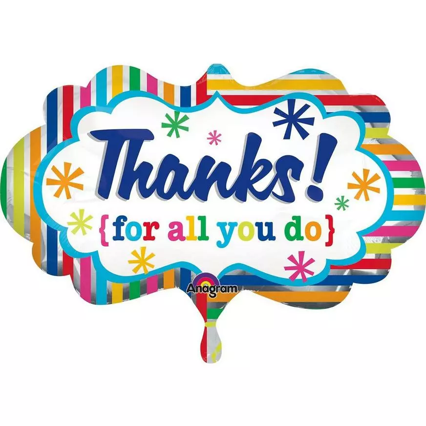 Thank You Balloon Bouquet 5pc 7 Thank You Balloon Bouquet 5pc - Image 5