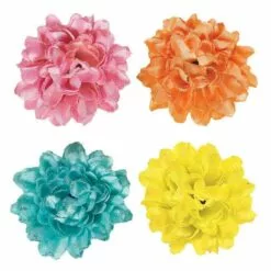 Mini Rose Hair Clips 4ct