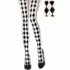 Black & White Harlequin Tights -Amscan Shop 627449
