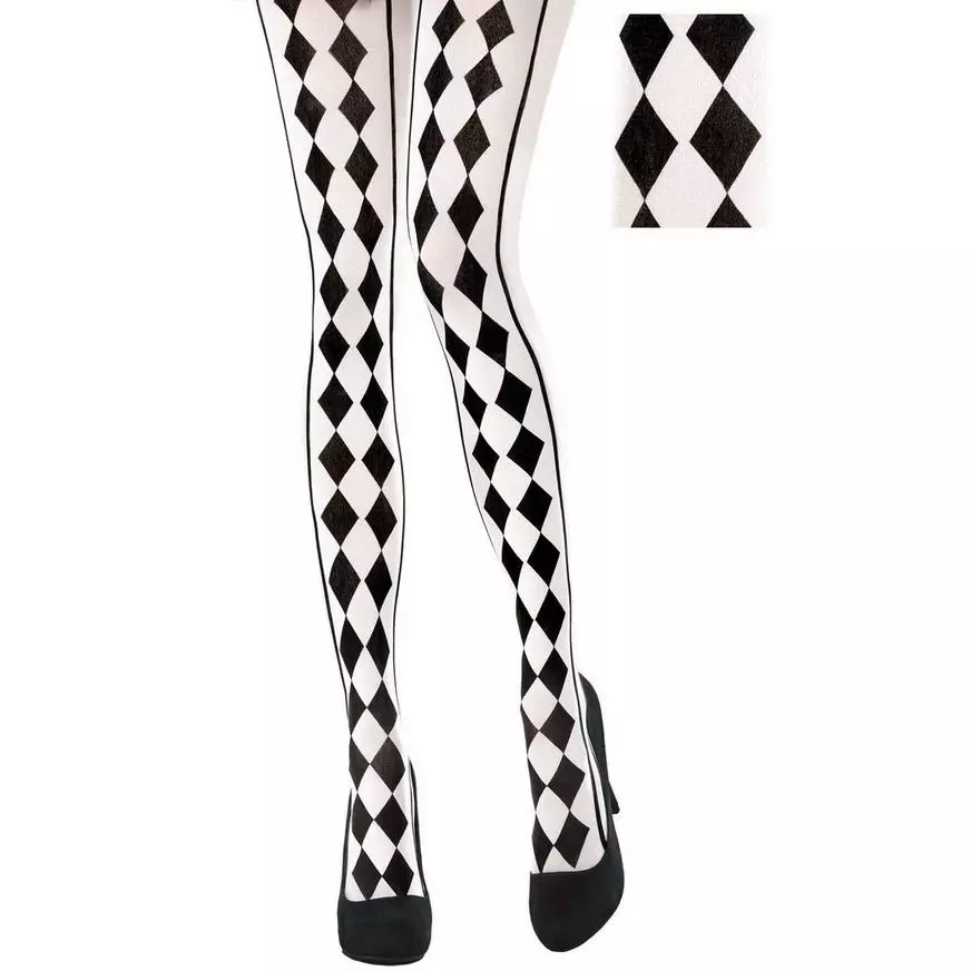 Black & White Harlequin Tights 3 Black & White Harlequin Tights