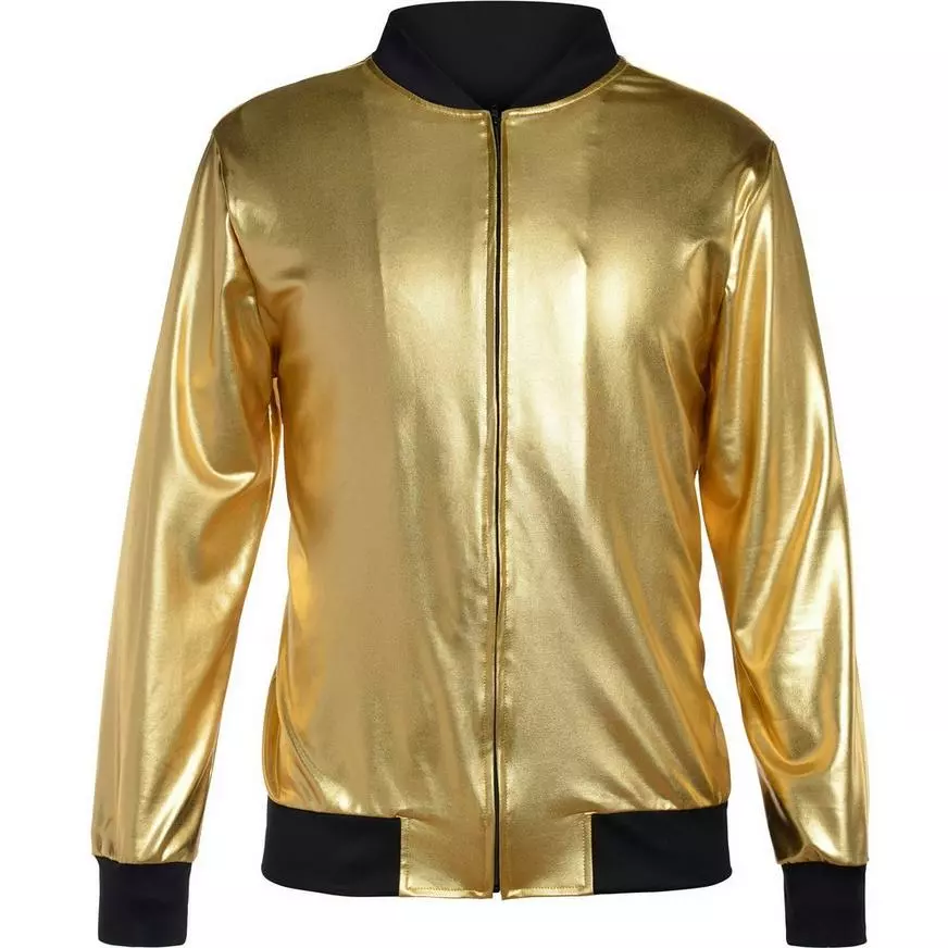Gold Hip Hop Track Jacket 4 Gold Hip Hop Track Jacket - Image 2