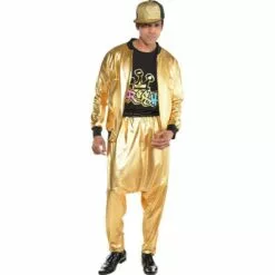 Gold Hip Hop Track Jacket 7 Gold Hip Hop Track Jacket -Amscan Shop 627963 02