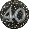 40th Birthday Balloon - 3D Sparkling Celebration, 36in 1 40th Birthday Balloon - 3D Sparkling Celebration, 36in -Amscan Shop 661083