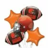 Cleveland Browns Balloon Bouquet 5pc 2 Cleveland Browns Balloon Bouquet 5pc -Amscan Shop 661184