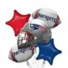 New England Patriots Balloon Bouquet 5pc 2 New England Patriots Balloon Bouquet 5pc -Amscan Shop 661200
