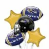 Baltimore Ravens Balloon Bouquet 5pc 1 Baltimore Ravens Balloon Bouquet 5pc -Amscan Shop 661203