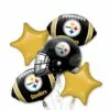 Pittsburgh Steelers Balloon Bouquet 5pc 2 Pittsburgh Steelers Balloon Bouquet 5pc -Amscan Shop 661207