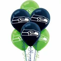 6ct, Seattle Seahawks Balloons