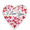 I Love You Heart Balloon 17in - Floating Hearts, 18in 2 I Love You Heart Balloon 17in - Floating Hearts, 18in -Amscan Shop 686213