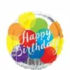Rainbow Balloons Happy Birthday Balloon, 17in -Amscan Shop 686214