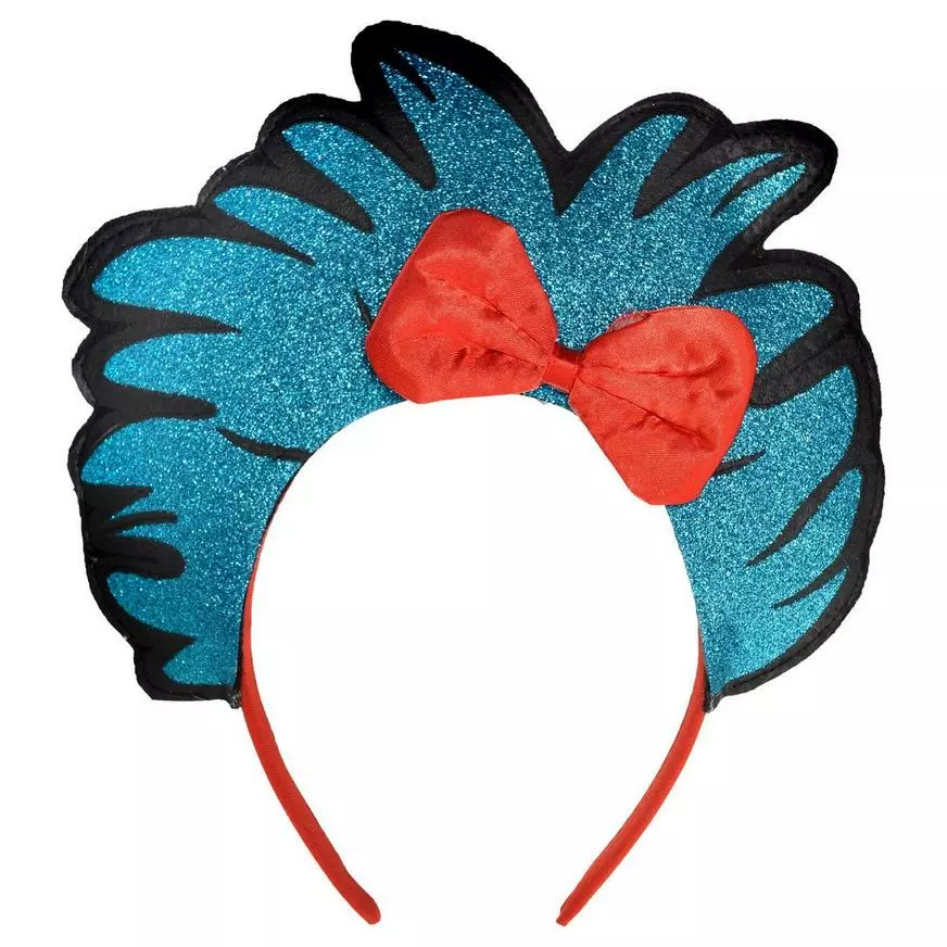 Glitter Thing 1 & Thing 2 Headband - Dr. Seuss 3 Glitter Thing 1 & Thing 2 Headband - Dr. Seuss