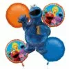 Cookie Monster Balloon Bouquet 5pc - Sesame Street 2 Cookie Monster Balloon Bouquet 5pc - Sesame Street -Amscan Shop 744611