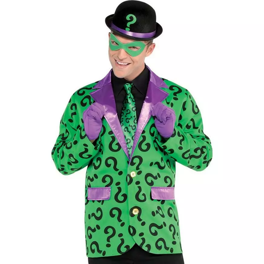 Adult Riddler Jacket - Batman 3 Adult Riddler Jacket - Batman
