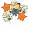 Despicable Me Minions Balloon Bouquet 5pc 1 Despicable Me Minions Balloon Bouquet 5pc -Amscan Shop 757310