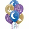 AMSCAN 15ct, Crescent Moon & Mosque Eid Balloons