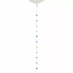 Pastel Butterflies Balloon Tail