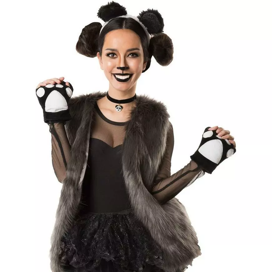 Womens Panda Costume Accessory Kit 3 Womens Panda Costume Accessory Kit