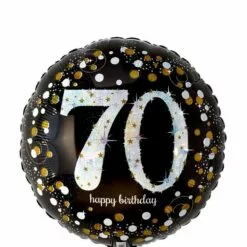 Prismatic 70th Birthday Balloon 17 1/2in - Sparkling Celebration
