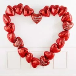 Red Valentine's Day Heart Foil Balloon, 17in 9 Red Valentine's Day Heart Foil Balloon, 17in -Amscan Shop 811984 02