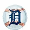 Detroit Tigers Baseball Balloon, 17in 2 Detroit Tigers Baseball Balloon, 17in -Amscan Shop 836198