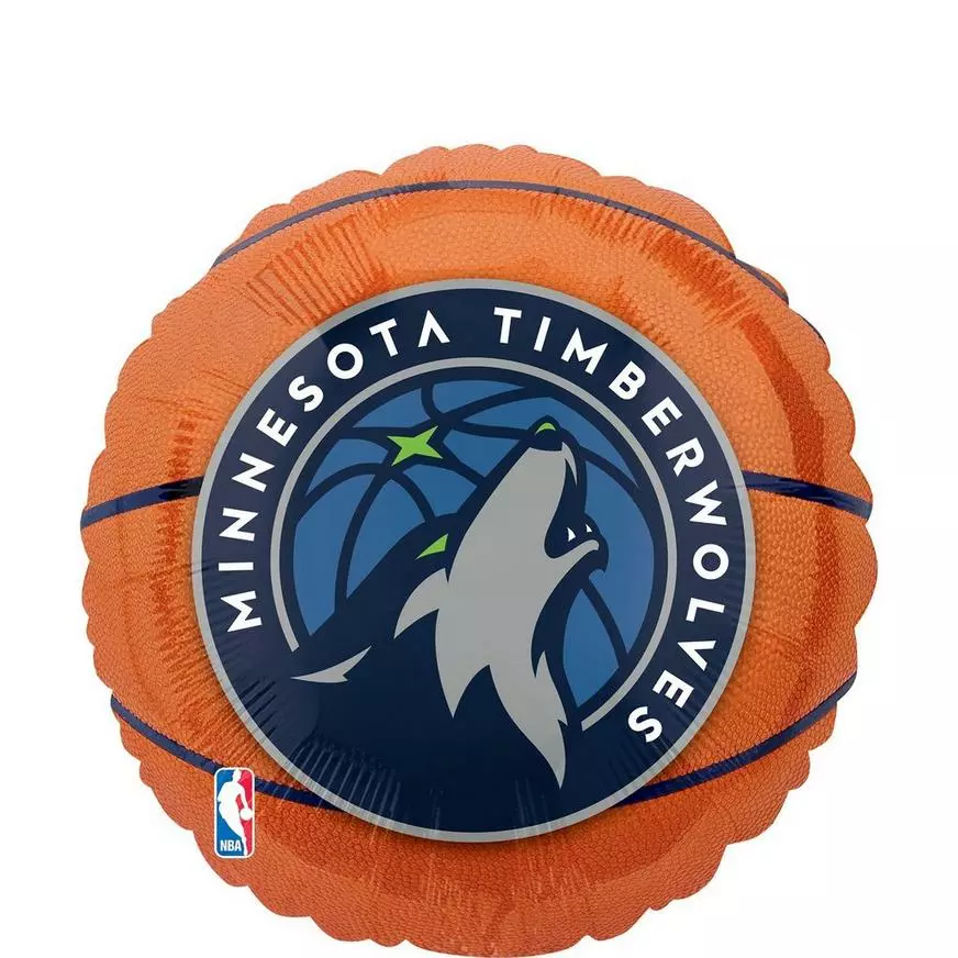 Minnesota Timberwolves Basketball Balloon, 17in 3 Minnesota Timberwolves Basketball Balloon, 17in