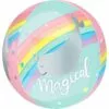 Magical Rainbow Balloon - See Thru Orbz 1 Magical Rainbow Balloon - See Thru Orbz -Amscan Shop 840088