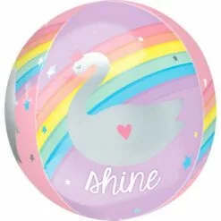 Magical Rainbow Balloon - See Thru Orbz 8 Magical Rainbow Balloon - See Thru Orbz -Amscan Shop 840088 02