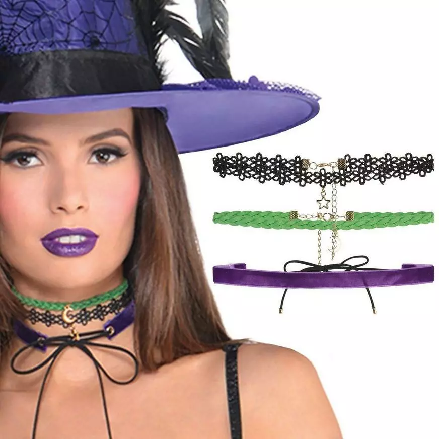 Witch Choker Set 3pc 3 Witch Choker Set 3pc