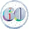 Prismatic Rainbow 60th Birthday Balloon