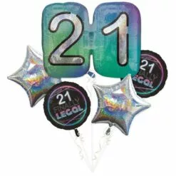 Finally 21 Balloon Bouquet 5pc