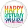 Rainbow Wish Happy Birthday Balloon, 18in 1 Rainbow Wish Happy Birthday Balloon, 18in -Amscan Shop 889411