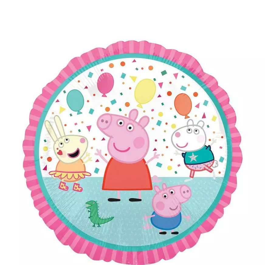 Peppa Pig Party Balloon, 18in 3 Peppa Pig Party Balloon, 18in
