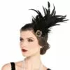 Black Feather Flapper Headpiece 2 Black Feather Flapper Headpiece -Amscan Shop 890086