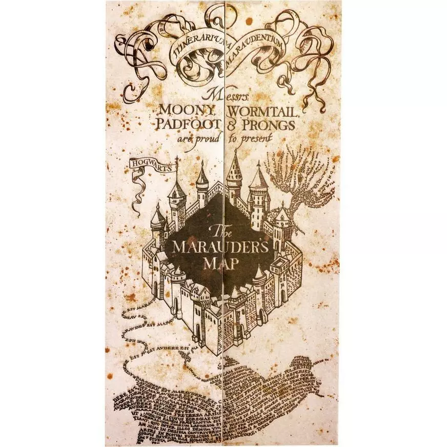 Marauder's Map - Harry Potter 3 Marauder's Map - Harry Potter