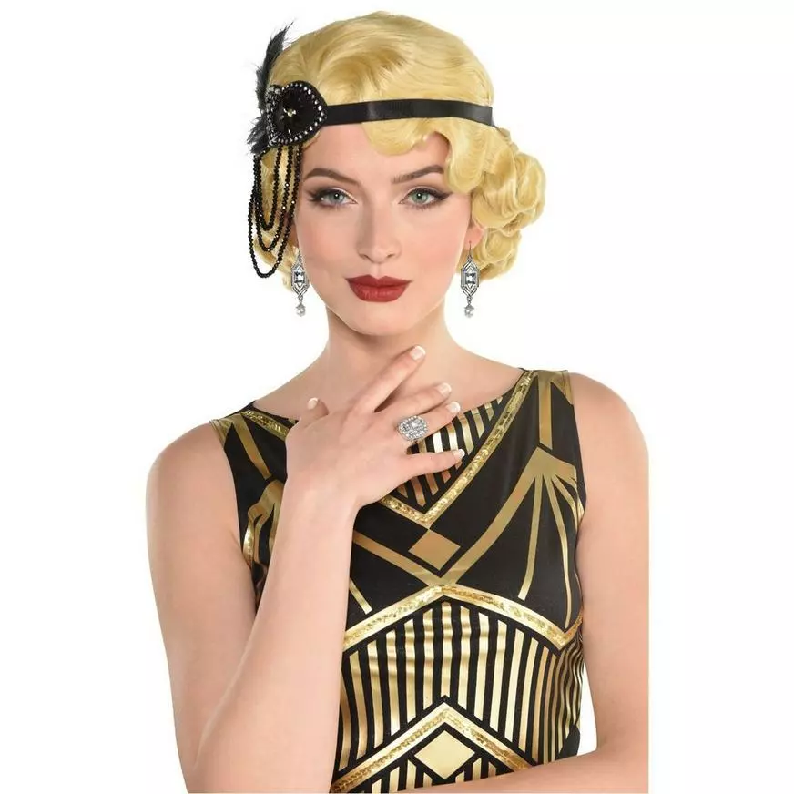 Roaring 20s Jewelry Set, 3pc 4 Roaring 20s Jewelry Set, 3pc - Image 2