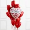 I Love You Red Heart Balloon Bouquet 2 I Love You Red Heart Balloon Bouquet -Amscan Shop 895485