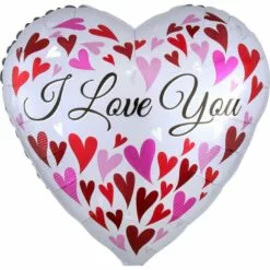 I Love You Red Heart Balloon Bouquet 7 I Love You Red Heart Balloon Bouquet -Amscan Shop 895485 02