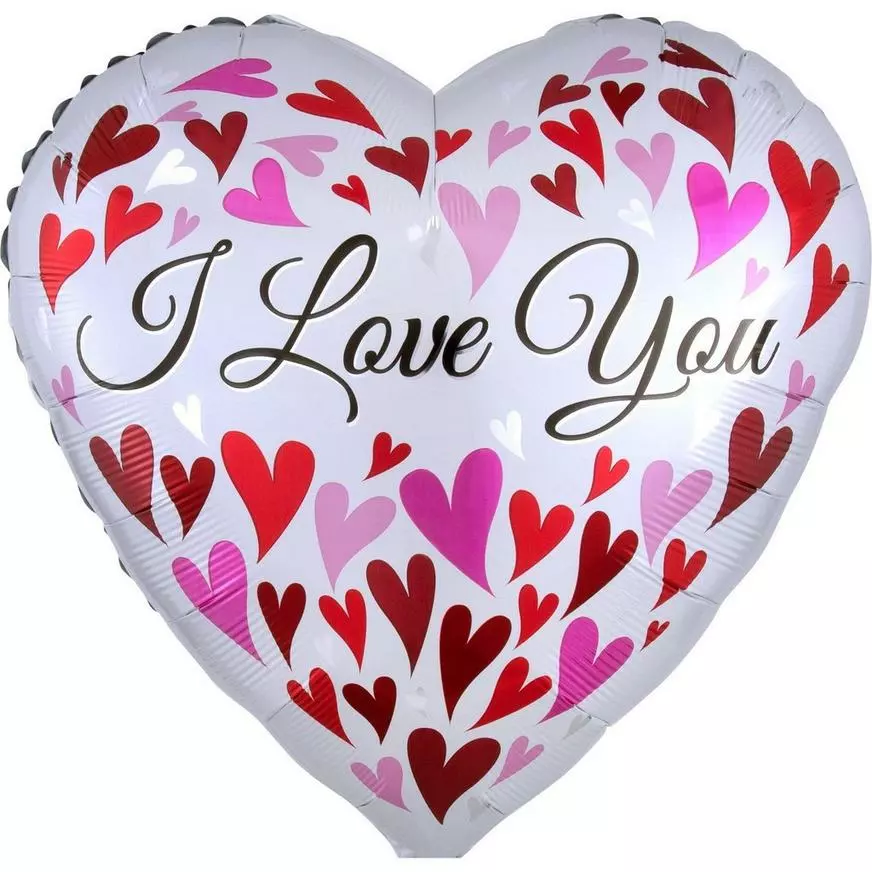 I Love You Red Heart Balloon Bouquet 5 I Love You Red Heart Balloon Bouquet - Image 3