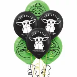 6ct, 12in, The Child Balloons - The Mandalorian