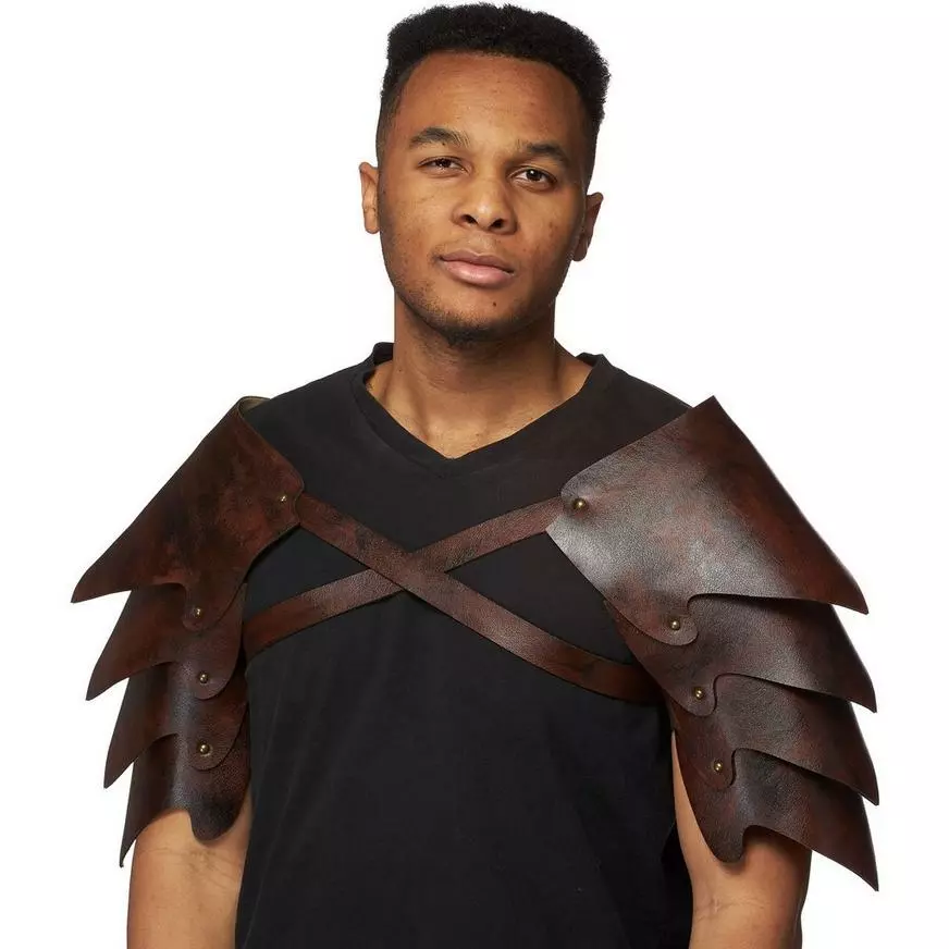 Leather Spaulder Shoulder Armor 3 Leather Spaulder Shoulder Armor